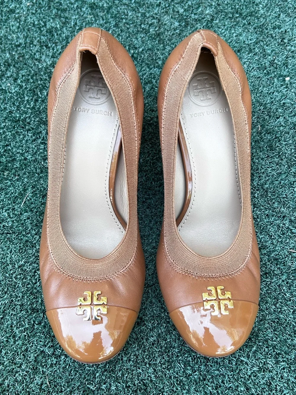 Tory Burch Jolie Pump Leather Tan 6.5
